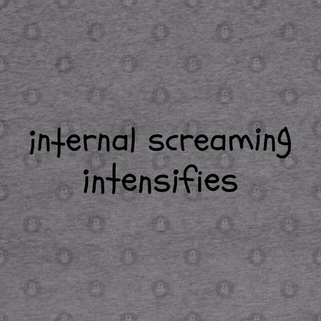 Internal Screaming intensifies Introvert Text Dank Meme by alltheprints
